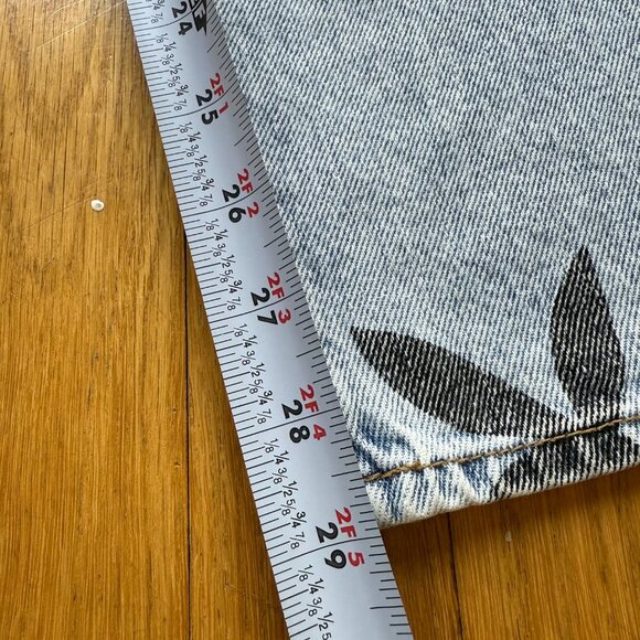 Playboy x PacSun Size 23 Women's Medium Wash 90s Boyfriend Bunny Print Jeans - Picture 8 of 15